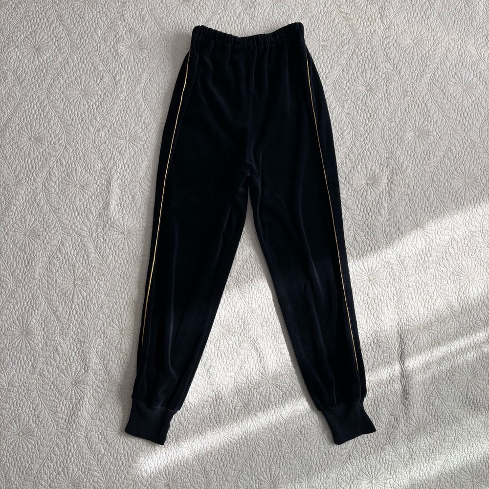 Vintage 1980s CHRISTIAN DIOR Loungewear Petite Velour Tracksuit Jacket Pants - Picture 8 of 10
